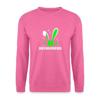 Skihaserl Snowboard Ski fahren - Unisex Pullover - Pink - Vorne