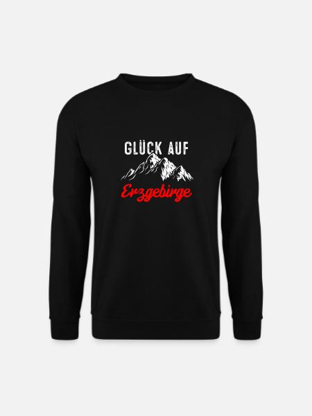 Glueck auf Erzgebirge - Unisex Pullover - Schwarz