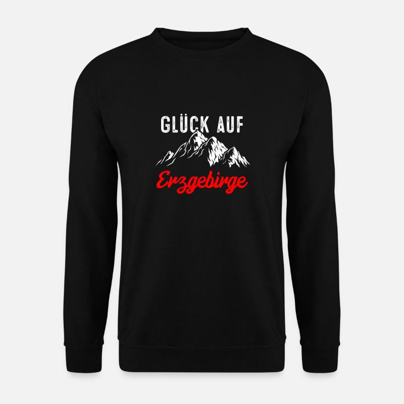 Glueck auf Erzgebirge - Unisex Pullover - Schwarz