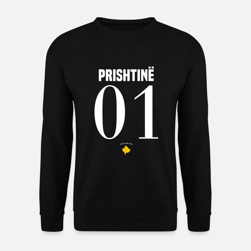 Pristina Pristine Kosovo Flagge - Unisex Pullover - Schwarz