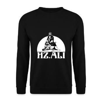 Hz.Ali resmi Imam Ali Zülfikar Alevi kilic - Unisex Sweatshirt - black - Front - Alina (178cm) & Michal (187cm)