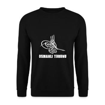 Osmanli Torunu Tugra Ottoman Osmanisches Reich - Unisex Pullover - Schwarz - Vorne - Alina (178cm) & Michal (187cm)