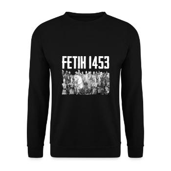 Fetih 1453 Fatih Sultan Mehmet Istanbul Osmanli - Unisex Pullover - Schwarz - Vorne - Alina (178cm) & Michal (187cm)