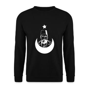 Abdulhamid II Osmanli Türkiye Empire Ottoman - Sweat-shirt Unisexe - noir - Devant - Alina (178cm) & Michal (187cm)