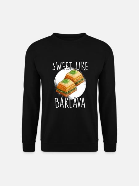 Süß wie Baklava Türkei Griechenland Geschenk - Unisex Pullover - Schwarz