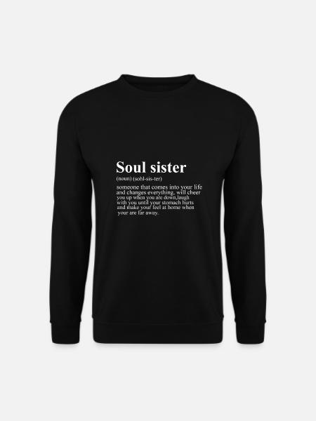 Lieblingsmensch Schwester beste Freundin - Unisex Pullover - Schwarz