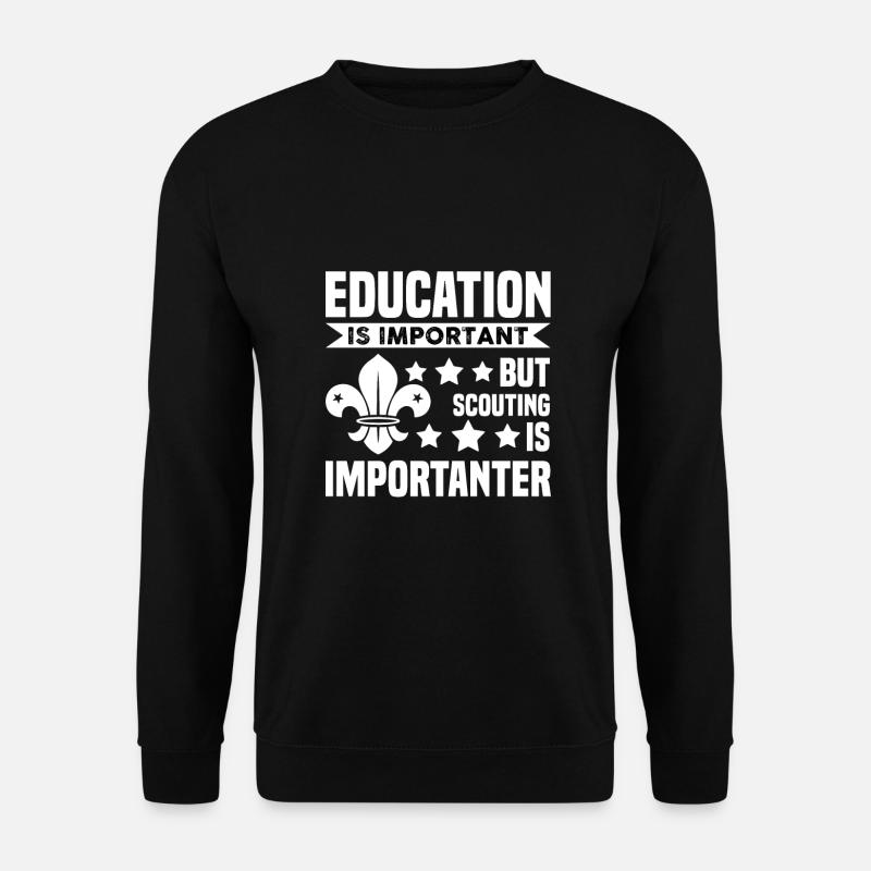 Pfadfinder Bildung Pfadi Geschenk - Unisex Pullover - Schwarz