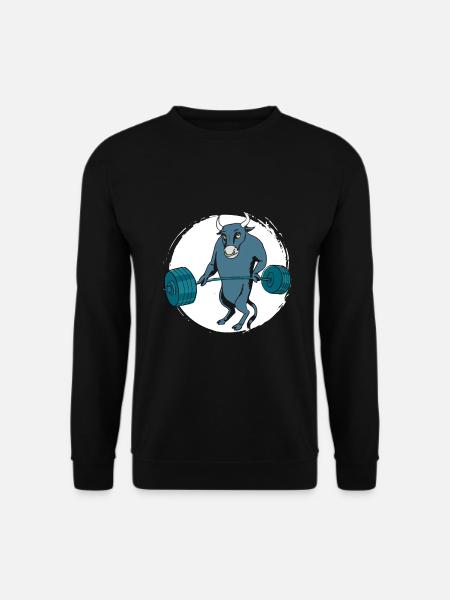 Animal Strongman Taureau - Sweat-shirt Unisexe - noir