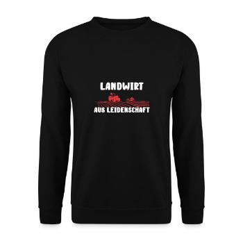 Landwirt aus Leidenschaft - Unisex Pullover - Schwarz - Vorne - Alina (178cm) & Michal (187cm)