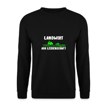 Landwirt aus Leidenschaft - Unisex Pullover - Schwarz - Vorne - Alina (178cm) & Michal (187cm)