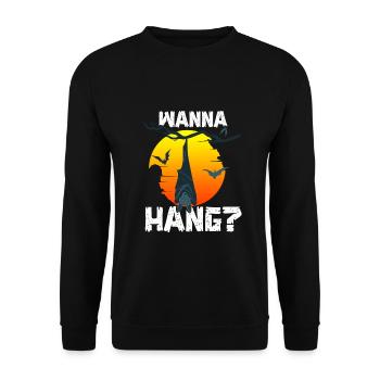 Halloween Costume Horror Carnival - Unisex Sweatshirt - black - Front - Alina (178cm) & Michal (187cm)