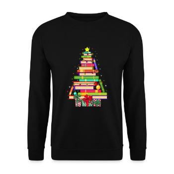 Christmas Xmas Gift Christmas X-mas - Unisex Sweatshirt - black - Front - Alina (178cm) & Michal (187cm)