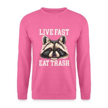 Waschbär Waschbären tier beuteltier - Unisex Pullover - Pink - Vorne