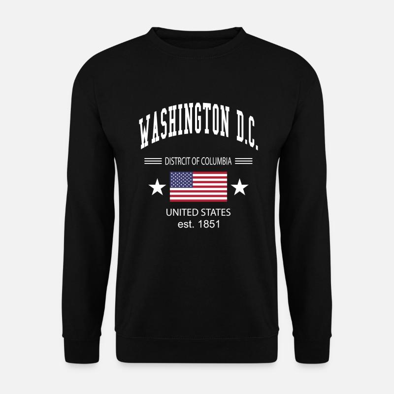 Washington D.C. - Sweat-shirt Unisexe - noir