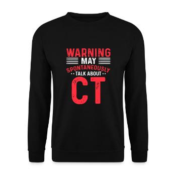 MRI Radiology Radiologist CT X-ray Papa Mama - Unisex Sweatshirt - black - Front - Alina (178cm) & Michal (187cm)