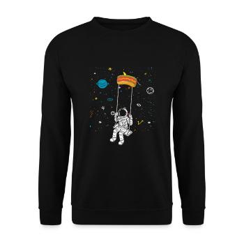 Hot Dog Lover Sausage Fast Food Hot dog food - Unisex Sweatshirt - black - Front - Alina (178cm) & Michal (187cm)