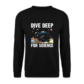 Plongeur plongeur scientifique Biologiste marin Ozea - Sweat-shirt Unisexe - noir - Devant - Alina (178cm) & Michal (187cm)