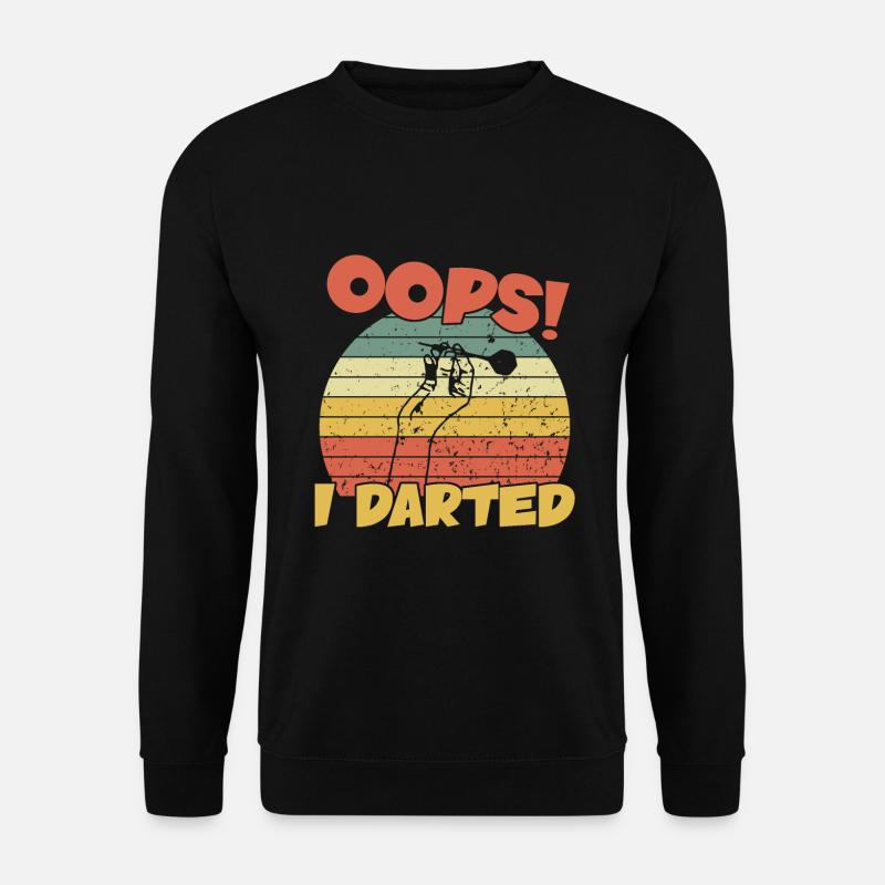 Oops I darted / Darts - Unisex Pullover - Schwarz