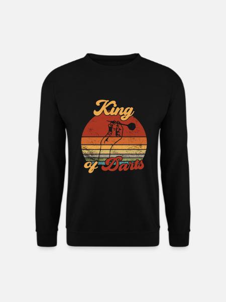 King of Darts / Darts - Unisex Pullover - Schwarz