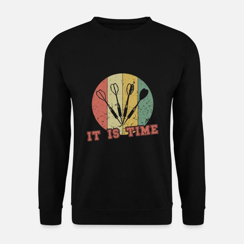 Il est temps / Fléchettes - Sweat-shirt Unisexe - noir