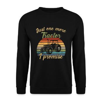 Juste un tracteur de plus - Je vous le promets / Traktor - Sweat-shirt Unisexe - noir - Devant - Alina (178cm) & Michal (187cm)