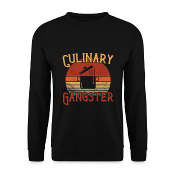 Gangster culinaire / Cuisine - Sweat-shirt Unisexe - noir - Devant - Alina (178cm) & Michal (187cm)