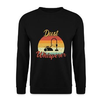 Dust Whisperer / Cleaning - Unisex Sweatshirt - black - Front - Alina (178cm) & Michal (187cm)