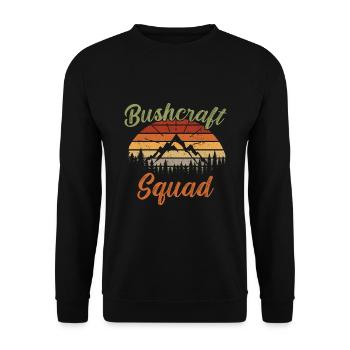 Bushcraft Squad / Bushcraft - Unisex Pullover - Schwarz - Vorne - Alina (178cm) & Michal (187cm)