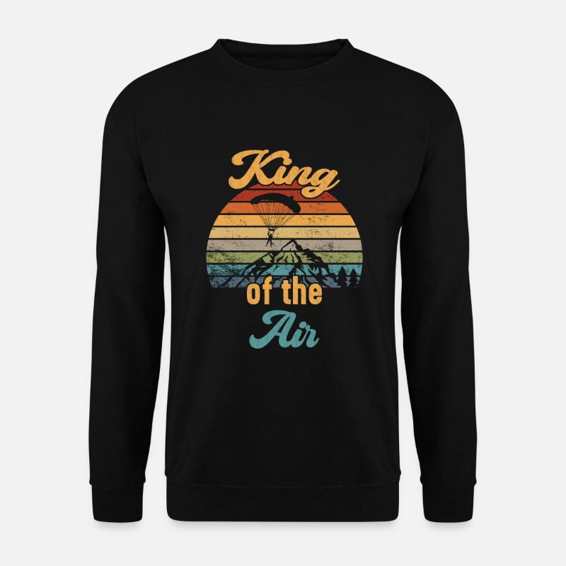 Roi de l’air / Parachutisme - Sweat-shirt Unisexe - noir