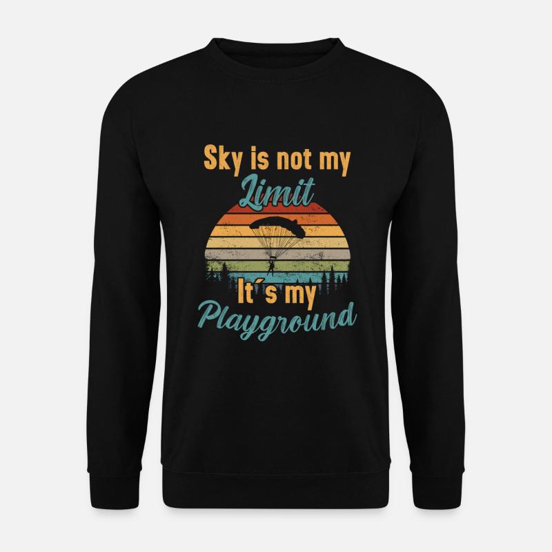 Sky is not my Limit / Skydiving - Unisex Sweatshirt - black
