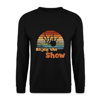 Profitez du spectacle / Bowling - Sweat-shirt Unisexe - noir - Devant - Alina (178cm) & Michal (187cm)
