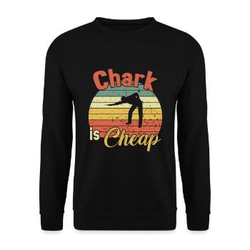 Chark is Cheap / Billard Snooker - Sweat-shirt Unisexe - noir - Devant - Alina (178cm) & Michal (187cm)