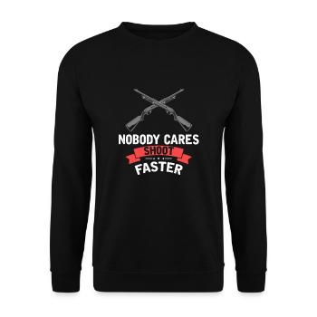 Duck hunting duck hunting hunter duck duck hunter design - Unisex Sweatshirt - black - Front - Alina (178cm) & Michal (187cm)