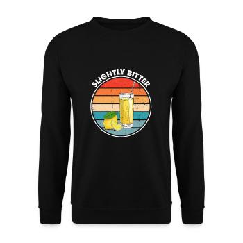 Zitronen Design Limonaden Stand Boss Lemon Verkauf - Unisex Pullover - Schwarz - Vorne - Alina (178cm) & Michal (187cm)