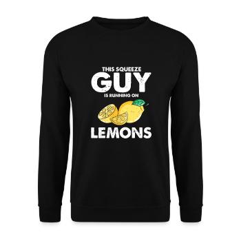 Limonade Limonade Limonade Limonade Stand Design - Sweat-shirt Unisexe - noir - Devant - Alina (178cm) & Michal (187cm)