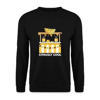 Limonade Limonade Limonade Limonade Stand Design - Sweat-shirt Unisexe - noir - Devant - Alina (178cm) & Michal (187cm)