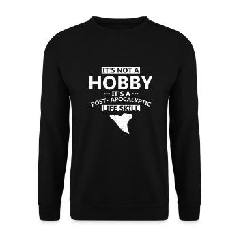 Paleontologist Designs Fossil Hunter Student - Unisex Sweatshirt - black - Front - Alina (178cm) & Michal (187cm)