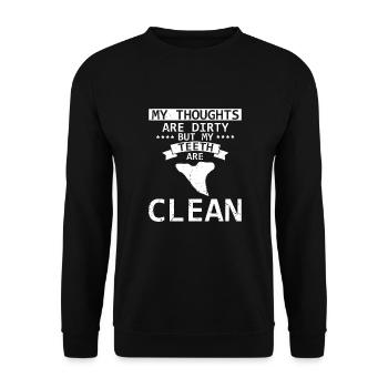 Paläontologe Designs Fossil Hunter Student - Unisex Pullover - Schwarz - Vorne - Alina (178cm) & Michal (187cm)