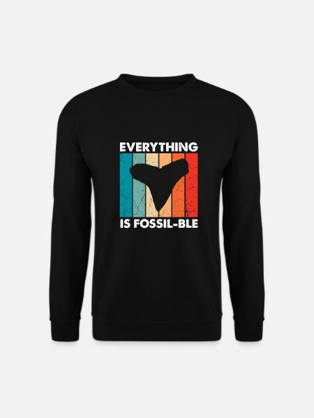 Paleontologist Designs Fossil Hunter Student - Unisex Sweatshirt - black