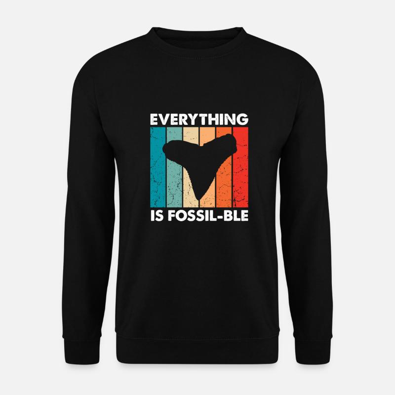 Paleontologist Designs Fossil Hunter Student - Unisex Sweatshirt - black