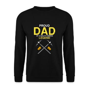 Gold Digger Gold Panning Gold Mining Designs - Unisex Sweatshirt - black - Front - Alina (178cm) & Michal (187cm)