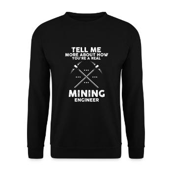 Goldwaschen Goldsucher Goldschüfer Design - Unisex Pullover - Schwarz - Vorne - Alina (178cm) & Michal (187cm)