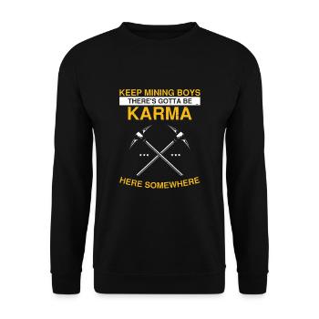 Gold Digger Gold Panning Conceptions d’extraction d’or - Sweat-shirt Unisexe - noir - Devant - Alina (178cm) & Michal (187cm)