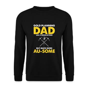 Gold Diggers Panning Gold Gold Mining Designs - Unisex Sweatshirt - black - Front - Alina (178cm) & Michal (187cm)