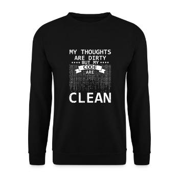 Conception de cybersécurité pour la sécurité informatique et les pirates informatiques - Sweat-shirt Unisexe - noir - Devant - Alina (178cm) & Michal (187cm)