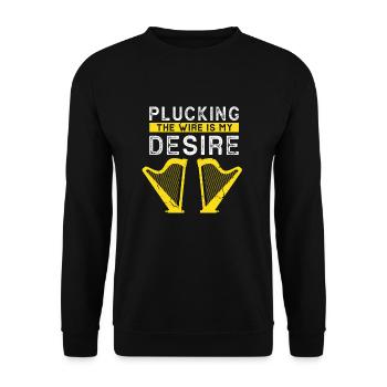 Conceptions de joueurs de harpe pour les conceptions de joueurs de harpe - Sweat-shirt Unisexe - noir - Devant - Alina (178cm) & Michal (187cm)