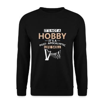 Conceptions de harpiste pour conceptions de harpiste - Sweat-shirt Unisexe - noir - Devant - Alina (178cm) & Michal (187cm)