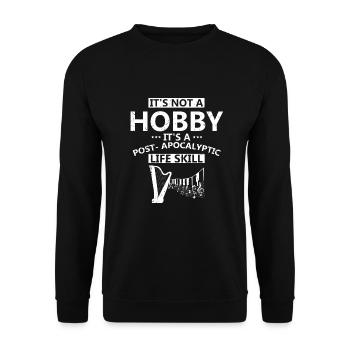 Conception de harpe pour harpiste et joueur de harpe - Sweat-shirt Unisexe - noir - Devant - Alina (178cm) & Michal (187cm)