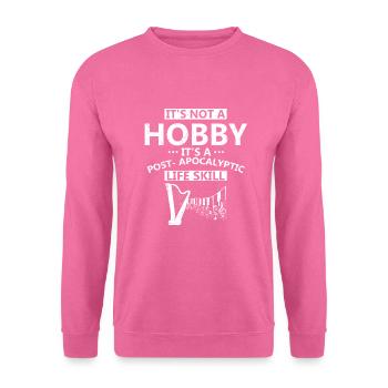 Harfe Design für Harfenist und Harfenspieler - Unisex Pullover - Pink - Vorne