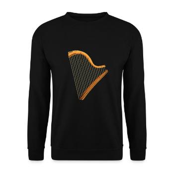 Conceptions de joueurs de harpe pour les conceptions de joueurs de harpe - Sweat-shirt Unisexe - noir - Devant - Alina (178cm) & Michal (187cm)